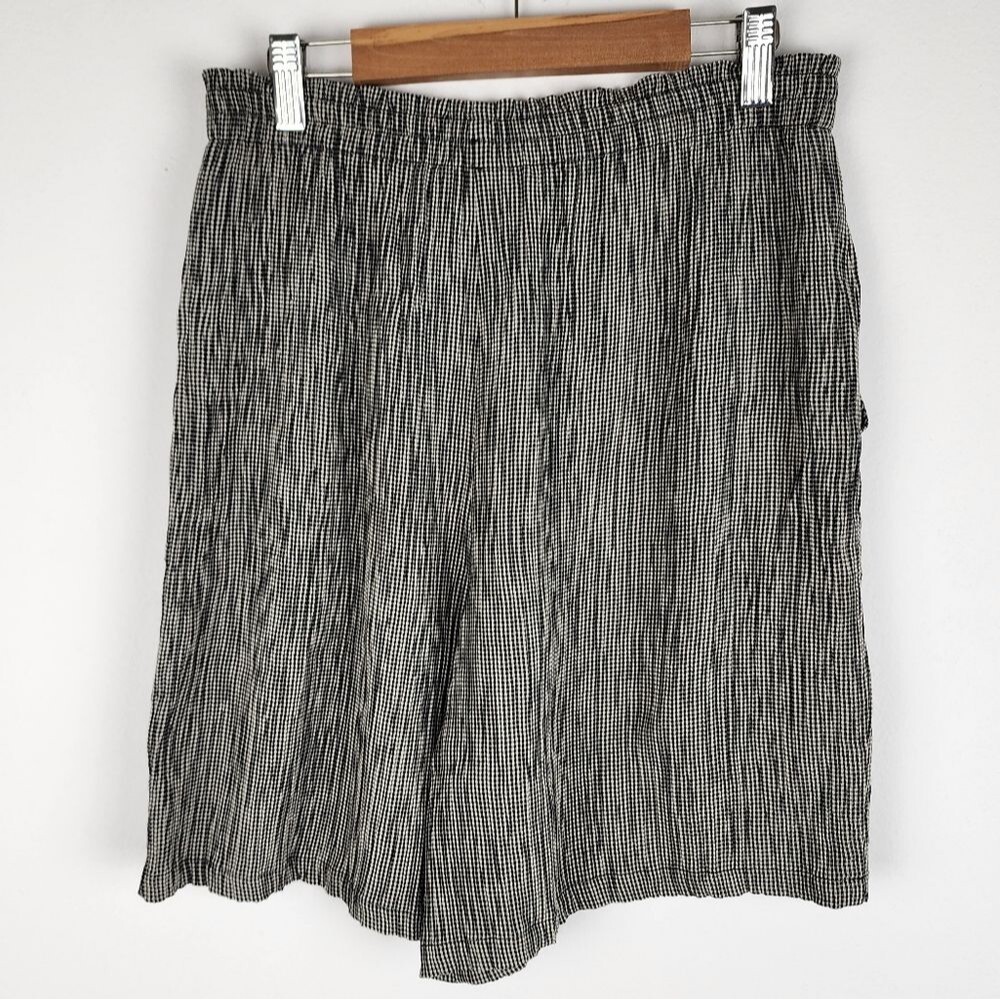 Vintage Rialto By Joe Perreras Checkered Crushed Pull-on Shorts USA Made Size M - Picture 5 of 12